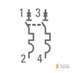 Автоматический выключатель 2P 8А (C) 4,5kA ВА 47-63 EKF PROxima