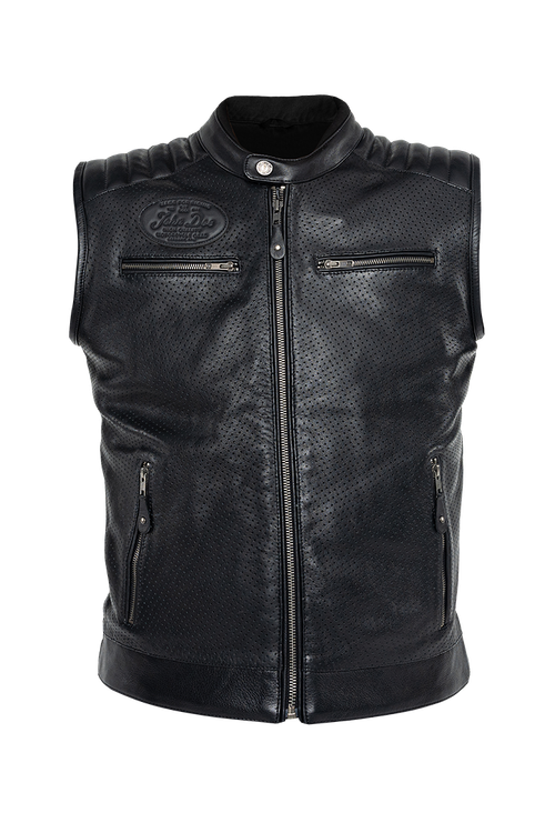 Жилет Leather Vest Storm Black John Doe