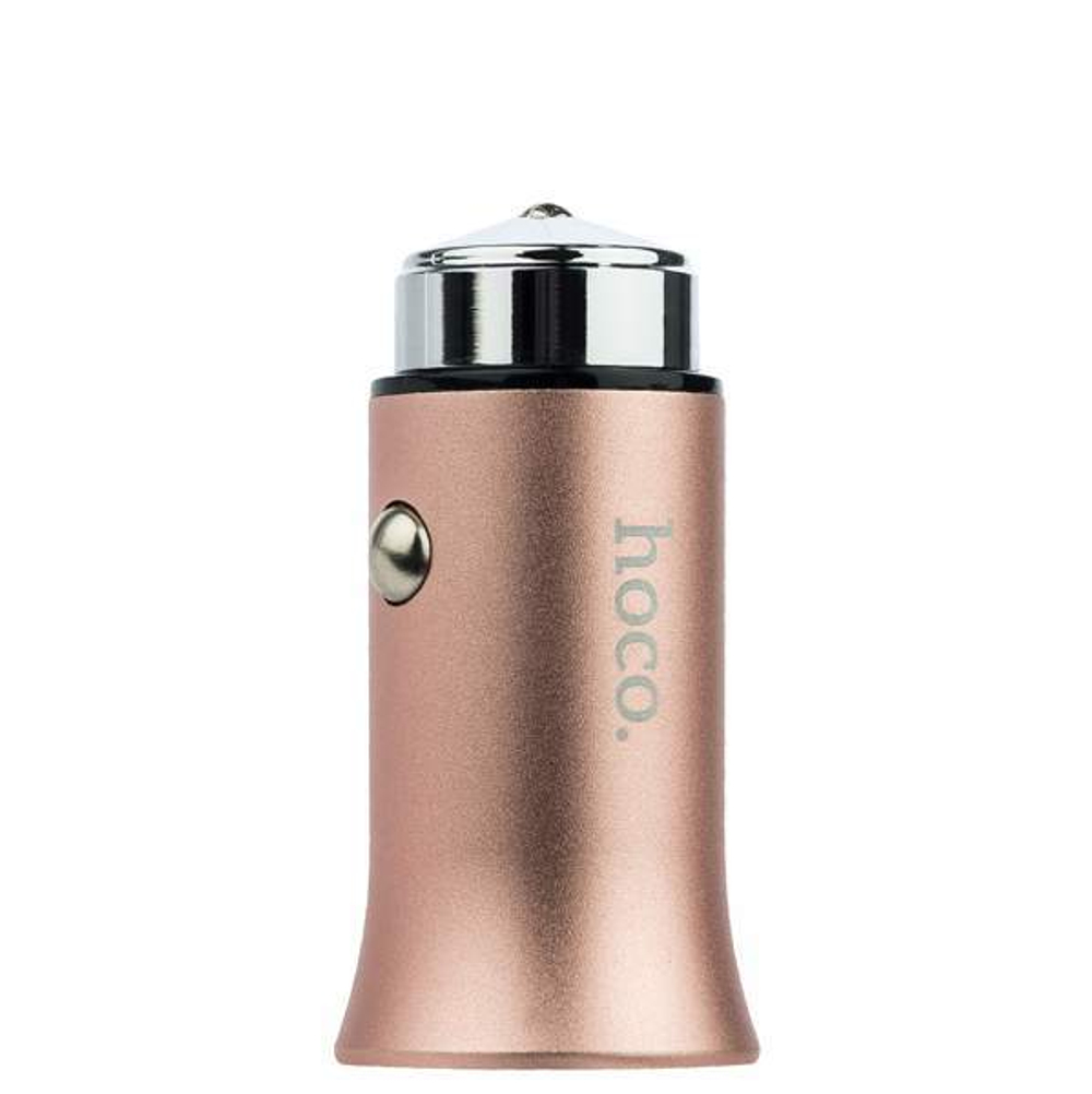 Разделитель автомобильный Hoco Z8 Titan single USB Car Charger (USB: 5V &amp; 2.4A) Розовое золото