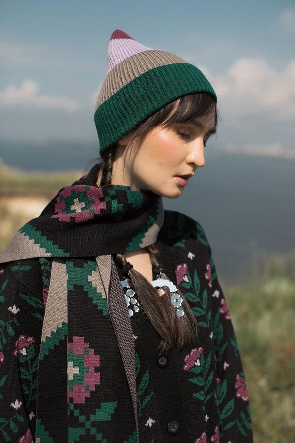 Шапка Flora зелёная - фото 3