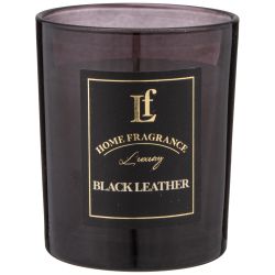 СВЕЧА АРОМАТИЗИРОВАННАЯ В СТАКАНЕ "BLACK LEATHER" 6*7,5 СМ