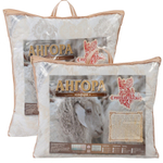 Подушка 2-х камерная на молнии "РУ. АНГОРА" Русская сказка, тик, ультра-степ, Россия.