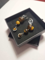 Серьги из тигрового глаза