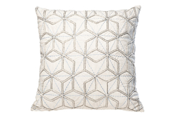 Подушка декоративная 45x45 Garda Decor Шестигранники белая
