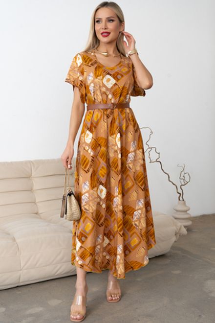 Платье Рада (бежевый) Р11-1166/9 Nikol