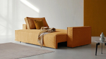 Диван Софт 3 Cilium Umber 240*94*80 см, Желтый Вельвет Еврокнижка Фиеста