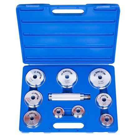 Цена на KING TONY (9BA11) Набор оправок для подшипников и сальников, 39-81 мм, 10 предметов