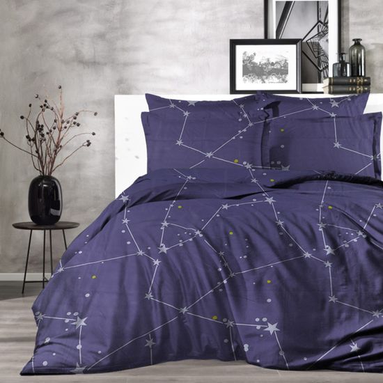 КПБ  Ажар, Евро, 50х70, простыня 180х200х30 . DOMTEKC