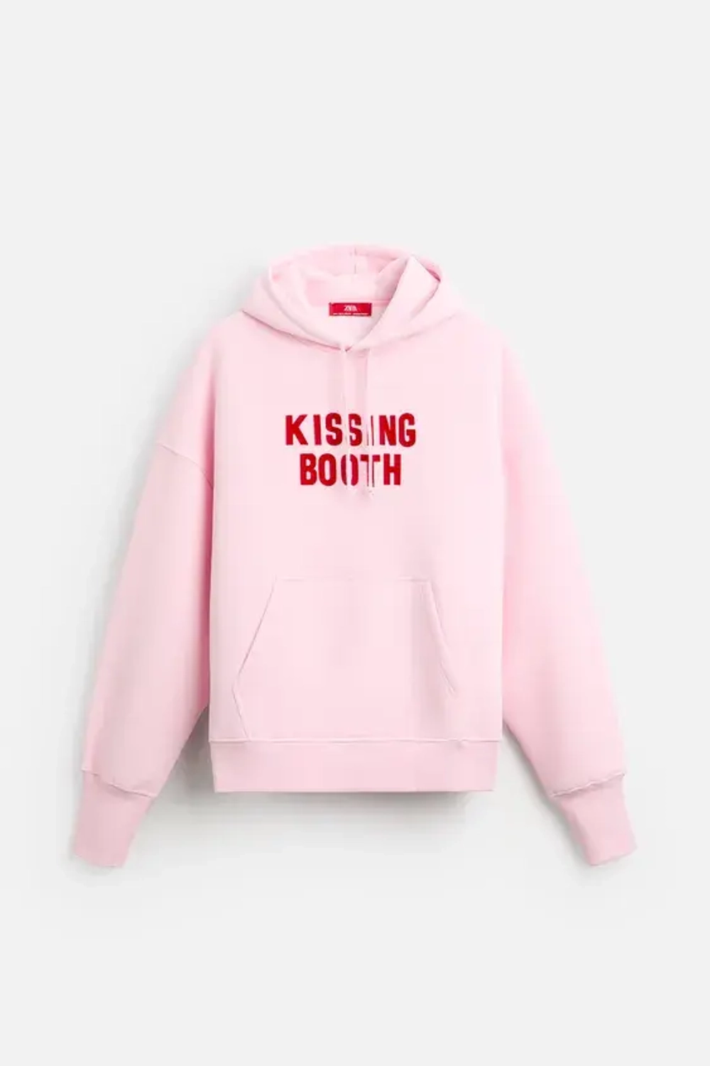 ZARA X HARRY LAMBERT ТОЛСТОВКА С КАПЮШОНОМ, РОЗОВЫЙ