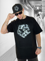 Футболка Tribal logo black/white