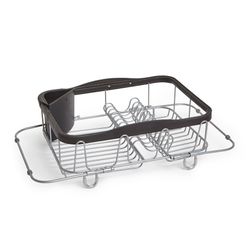 Сушилка для посуды Sinkin, 28х14х47 см, черный, никель