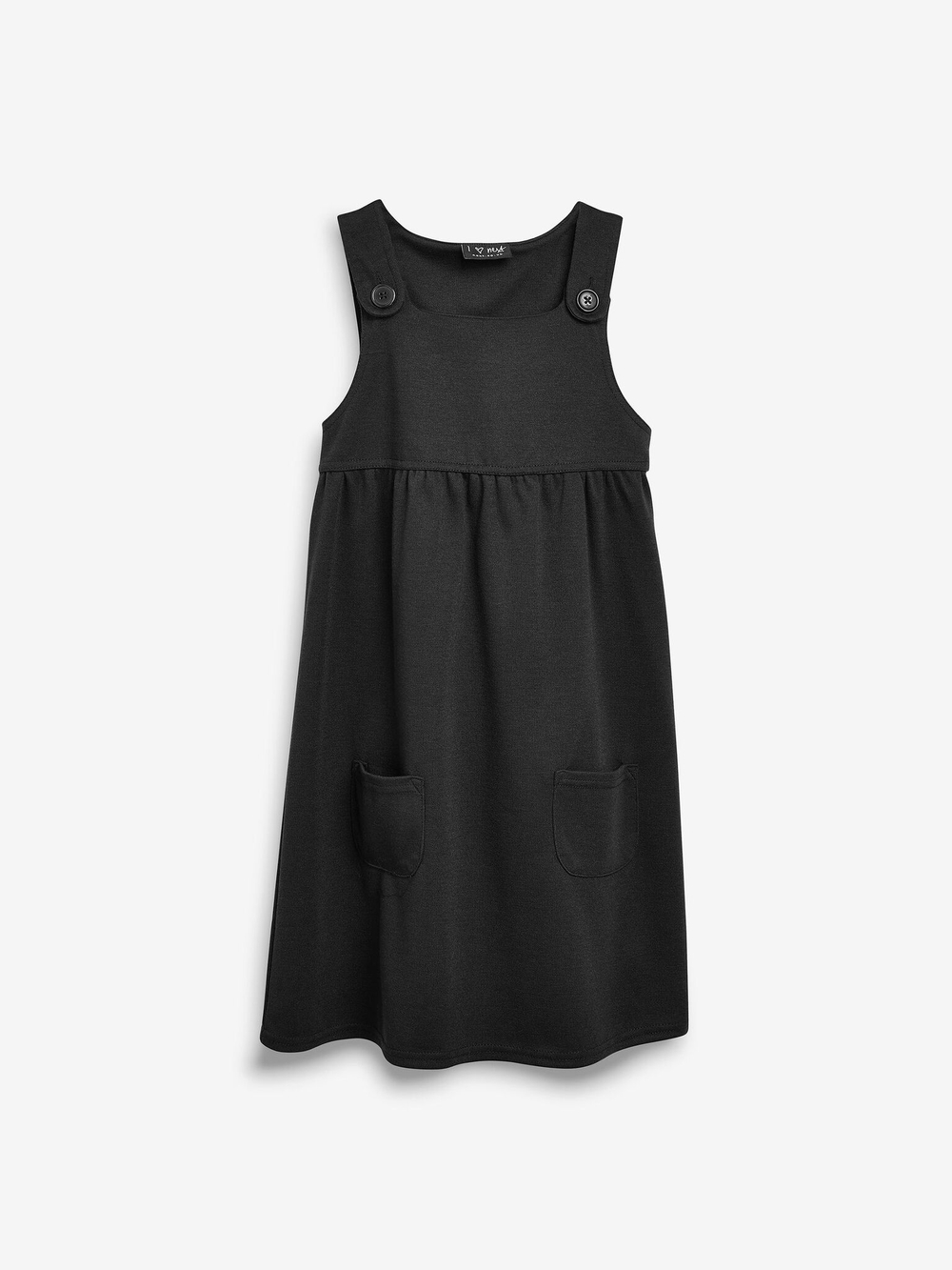 Сарафан школьный с карманами для девочки Next 831-572, Черный