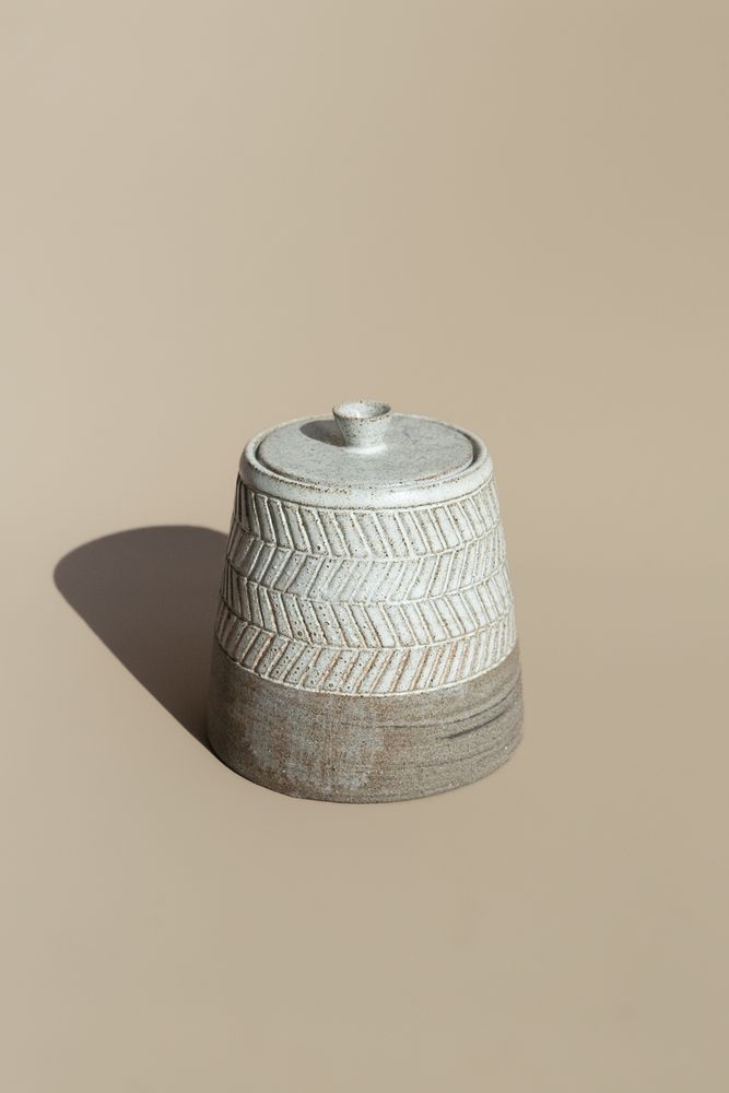 Банка СЕВЕР с узором / Tish Pottery