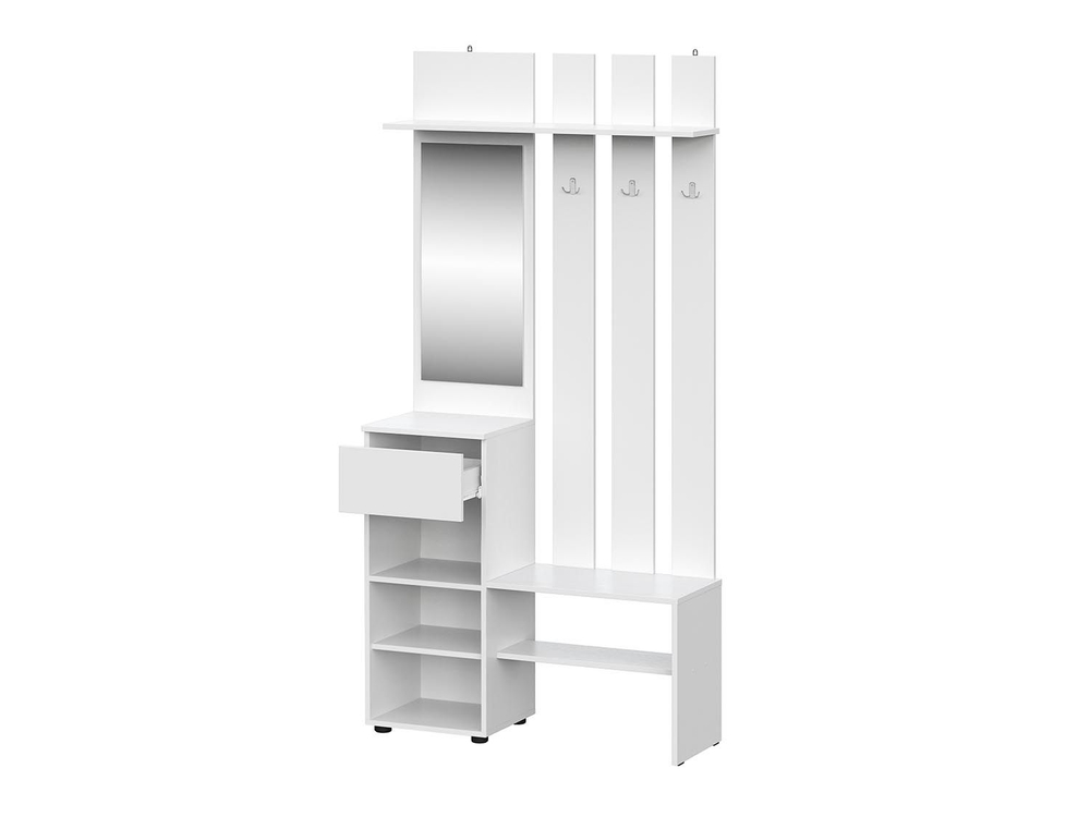 Прихожая Токио 1 / Белый текстурный