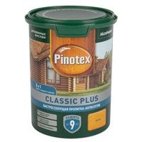 Декоративно-защитное средство для дерева 3 в 1 Pinotex Classic Plus сосна полуматовое 0,9 л