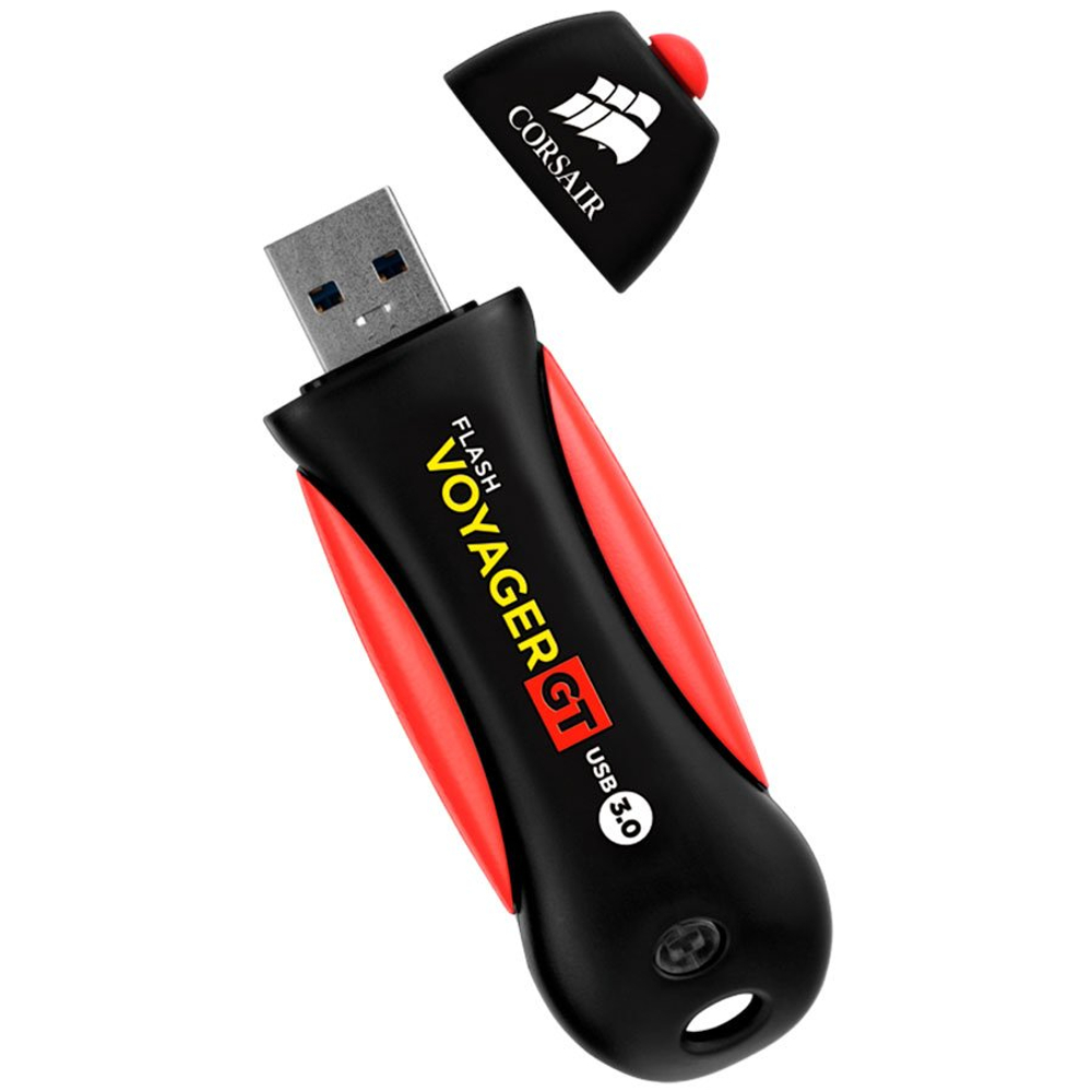 Corsair Flash Voyager GT USB 3.0 128GB, Read 230MBs - Write 160MBs, Plug and Play