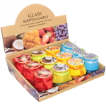 Свеча «Home decoration-София» 5*5,5см в подсвечнике, микс цветов HK1004-1