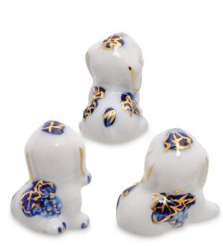 С 001 Фигурка «Три щенка» 1,5' син. (GE)