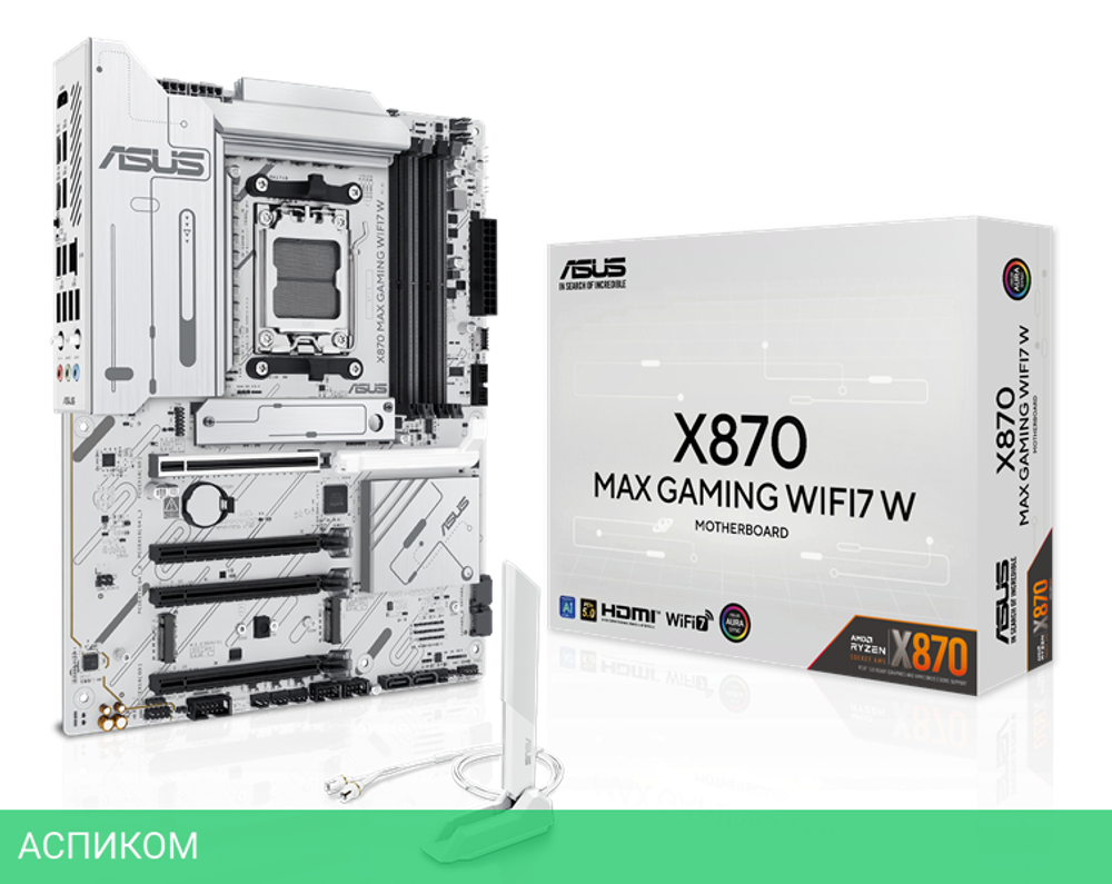 Материнская плата ASUS X870 Max Gaming WiFi7 W (90MB1LZ0-M0EAY0)