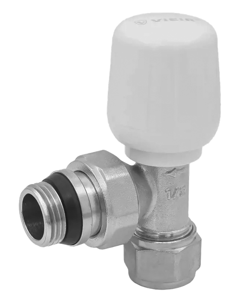 Вентиль  регулировочный УГЛОВОЙ ВЕРХНИЙ 1/2 - 16х2.0   ViEiR (100/10шт)