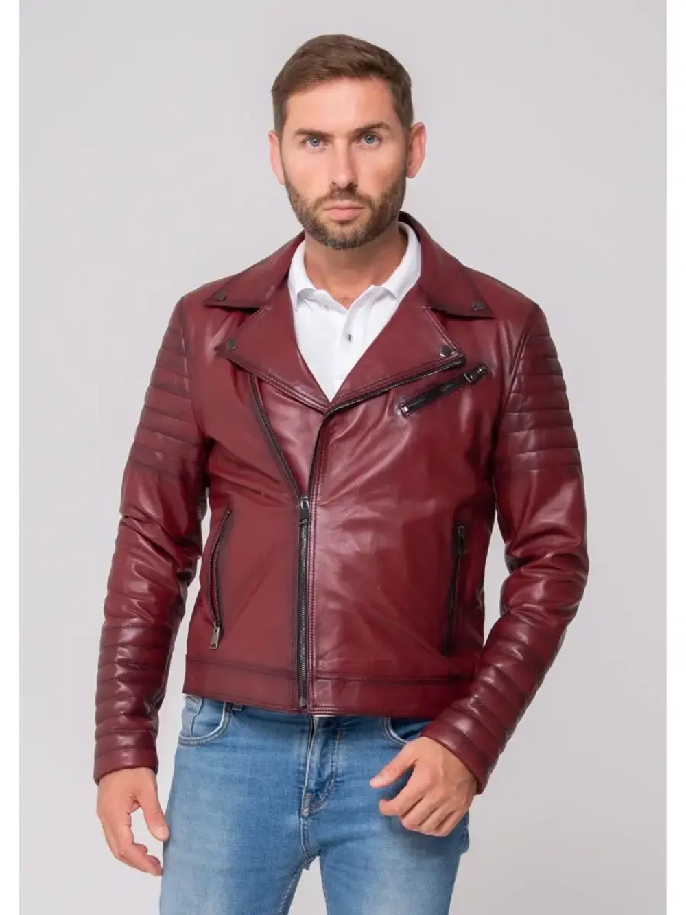 Косуха мужская  кожаная,  куртка мужская
