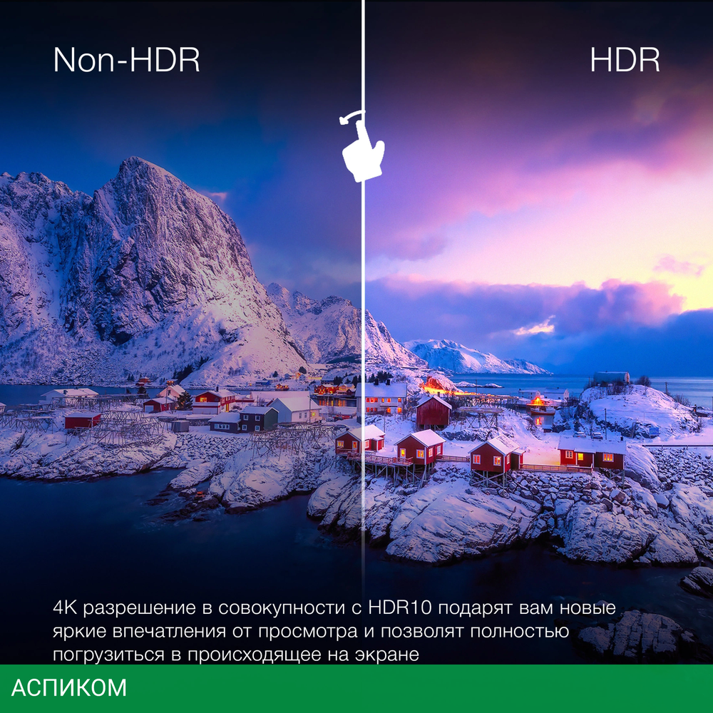 Телевизор LED Hyundai 55" H-LED55BU7100