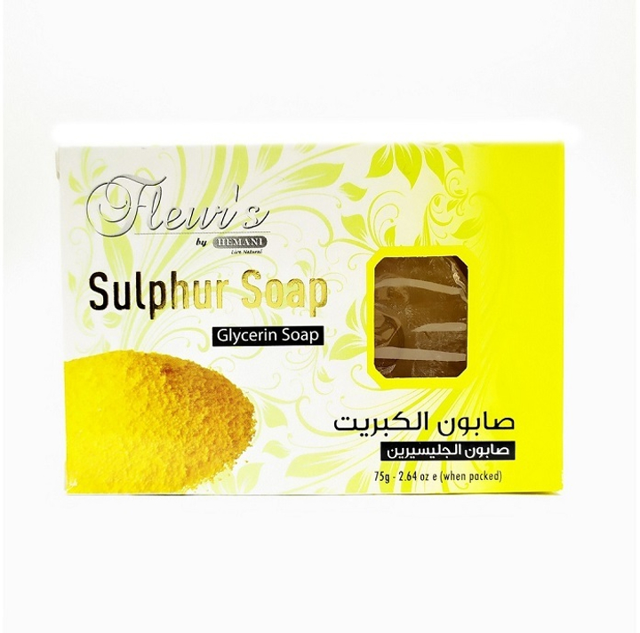 Мыло Hemani Fleur's Сера Sulphur Soap, 130 г