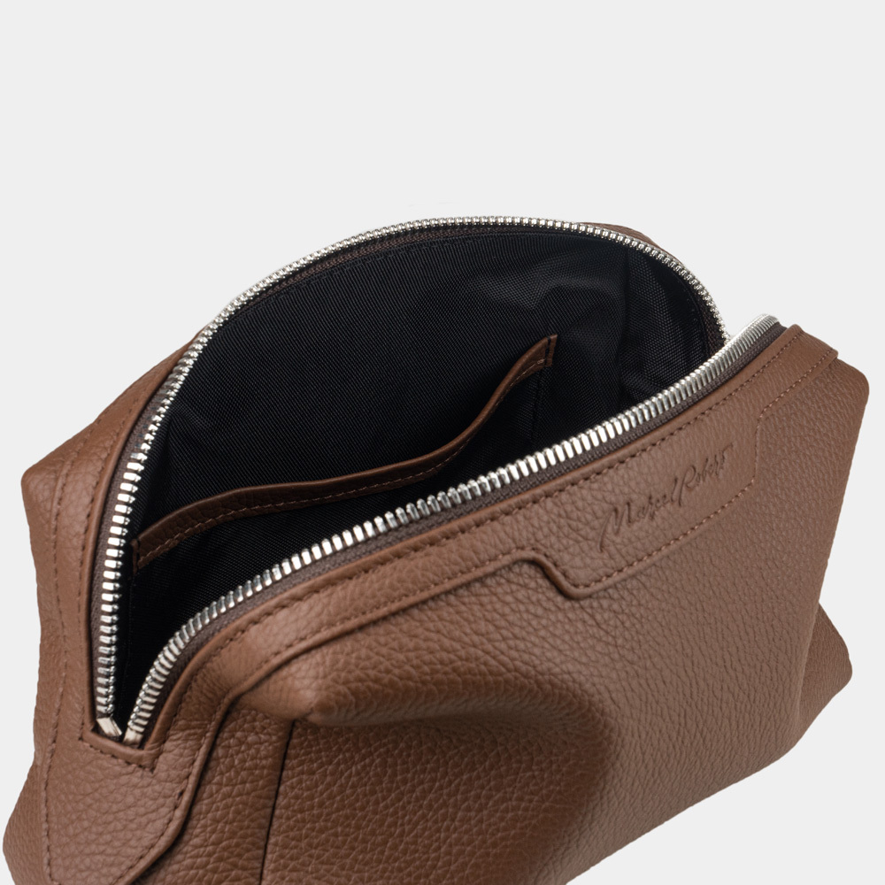 Несессер Trapèze из кожи теленка, цвета шоколад