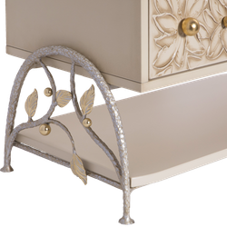 Банкетка Терра Айвори Мраморное золото