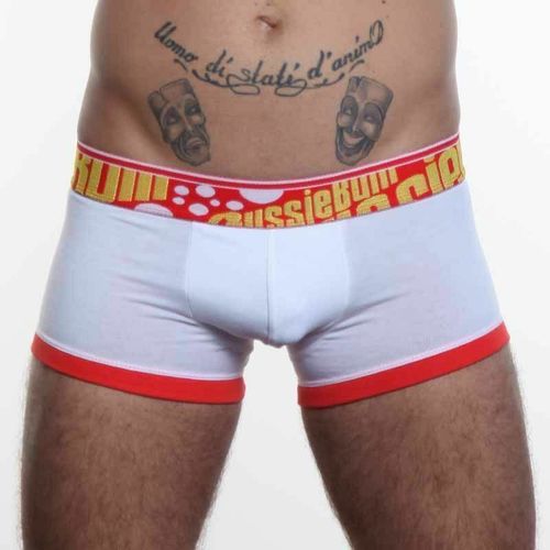 Мужские трусы хипсы Aussiebum Flaunt Hip Red &amp; White AB00114