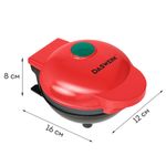 Электровафельница антипригарная для венских и бельгийских вафель, d12см, 350 Вт, DASWERK, WM-1, 455523