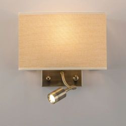 Citilux Декарт CL704303 Бра с бежевым абажуром и диммером