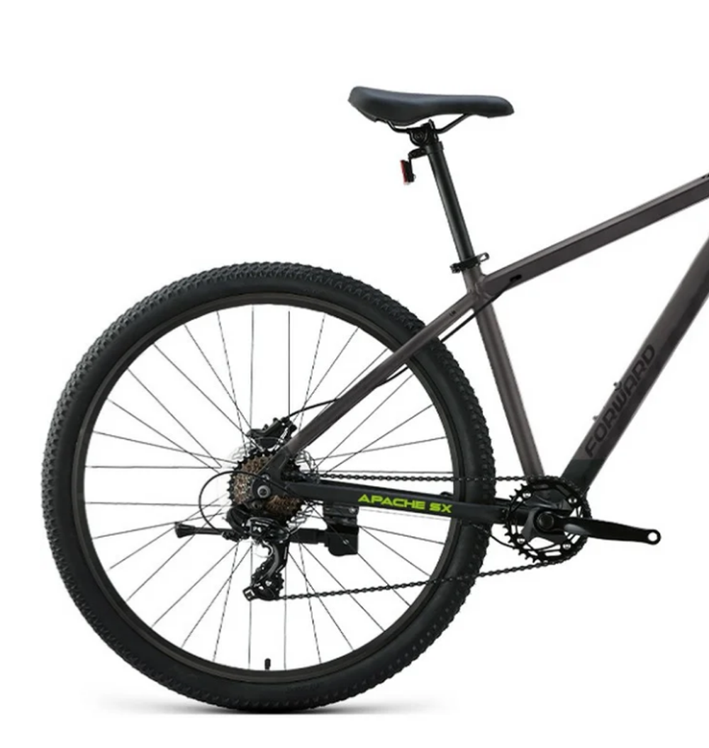 Велосипед 29" FORWARD APACHE SX, рама 21" тёмно-серый/чёрный 2026