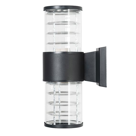 Светильник садово-парковый Feron.ONE DH0802-P, на стену вверх/вниз, E27 230V, черный пластик