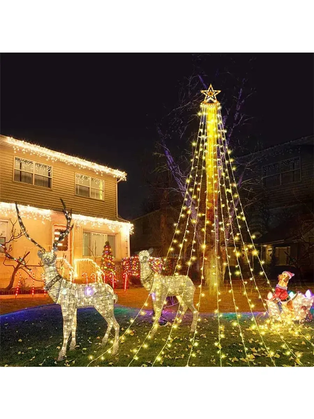 Гирлянда для улицы конский хвост