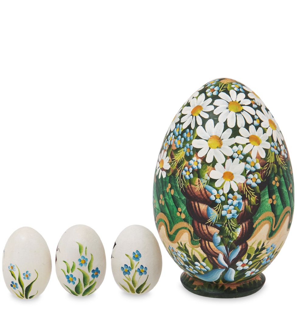 Народные промыслы МР-16/39 Матрешка-Яйцо 4м «Мария с цыплятами»