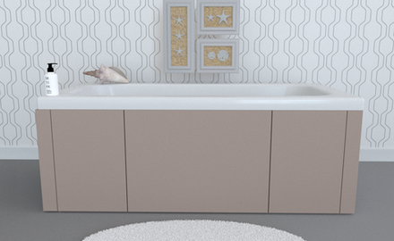 Экран под ванну комбинированный TR-8-207 сантьяго матовый soft touch