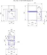 Печь для бани Русь-12 ЛНЗП Профи Панорама (1.1)