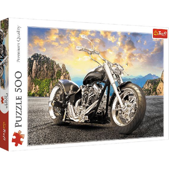 Puzzle - &quot;500&quot; - Black motorcykle