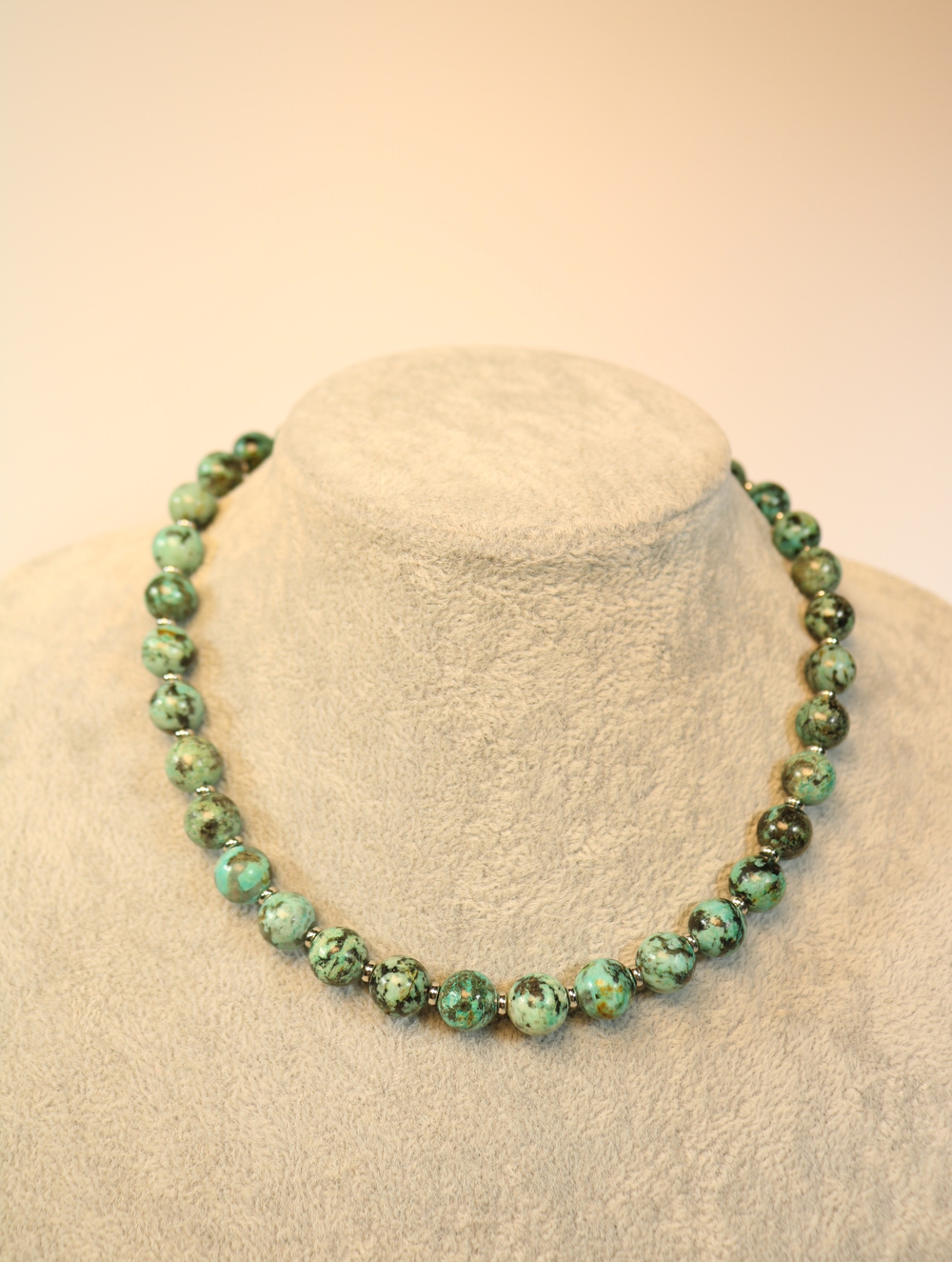 Чокер из африканской бирюзы "Африканский горизонт"