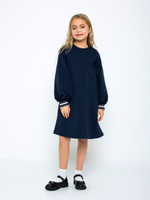 Платье "Школа-9", р. 134, тёмно-синий, (Ивашка)