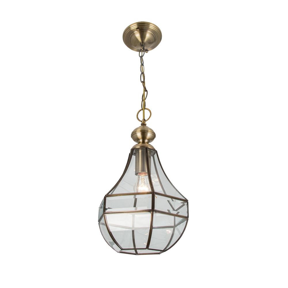 Citilux Гера-1 CL444110 Подвесной светильник витражный Бронза