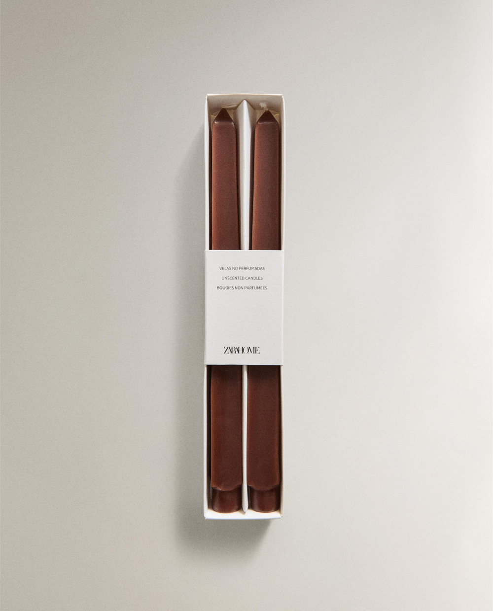 Декоративная свеча Zara Home, 29х2х2 см, белый, 2 шт., 3369/065