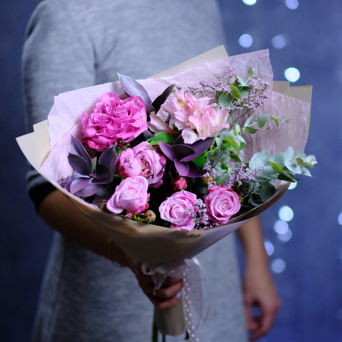 Купить Букет осенний #264 с пионовидными розами