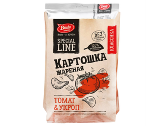 Чипсы BRUTO KRAFT томат и укроп 120гр (17шт)