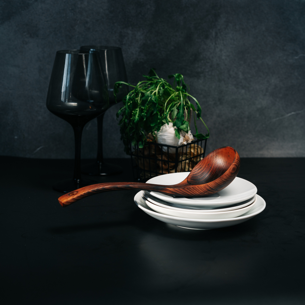 Деревянный половник, черпак (поварешка) из древесины бука