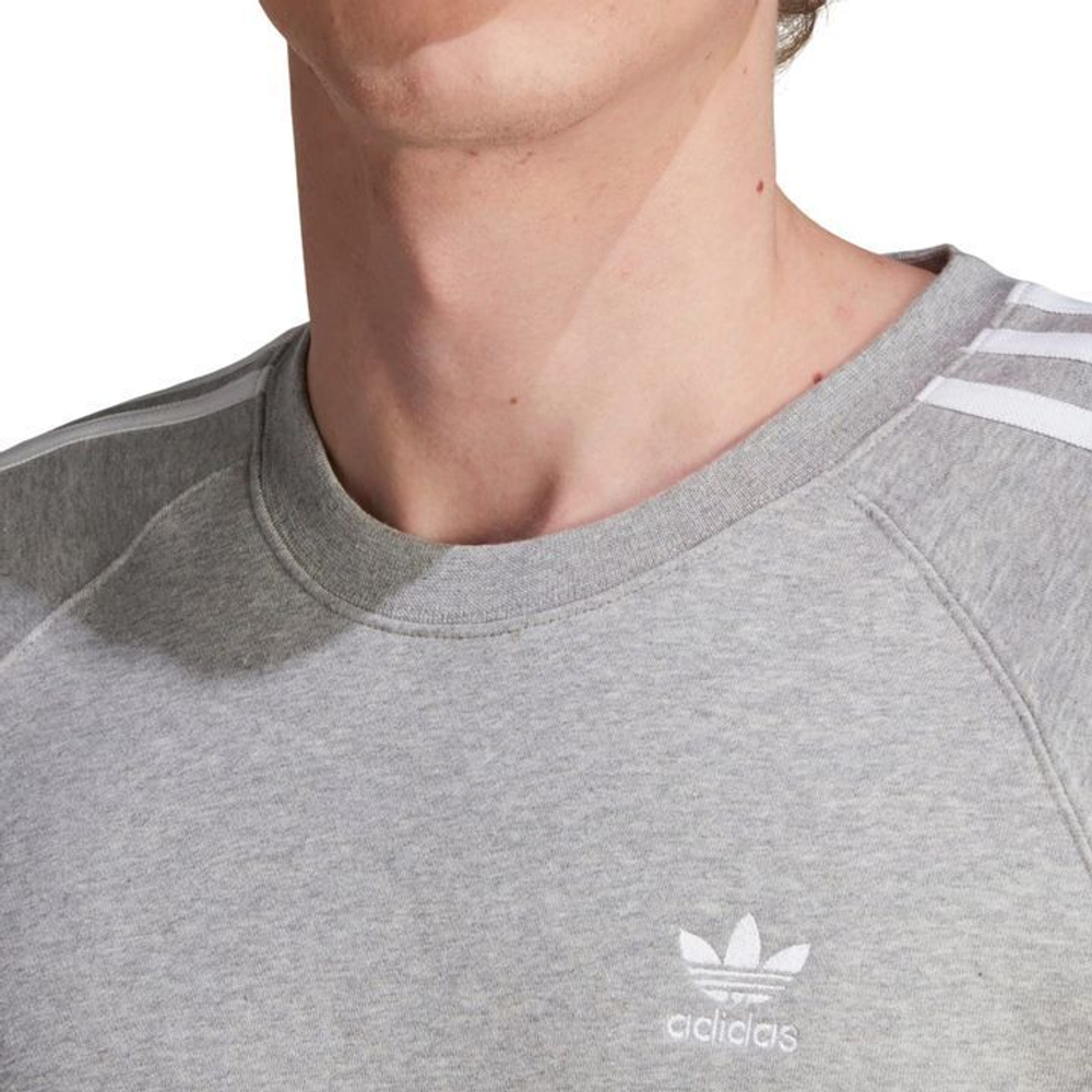 Толстовка Adidas 3-STRIPES CREW серый