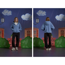Худи Called a Garment Voyageur St Zip "Sky Blue"
