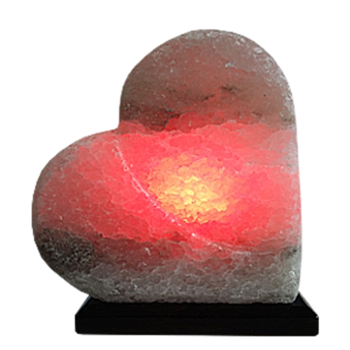 Солевая лампа "Сердце" цвет лампы Красный 2-4 кг. 2000000050249