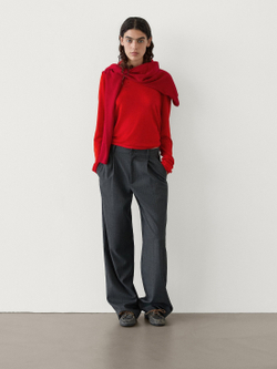 Massimo Dutti Свитер из 100% шерсти, оранжевый